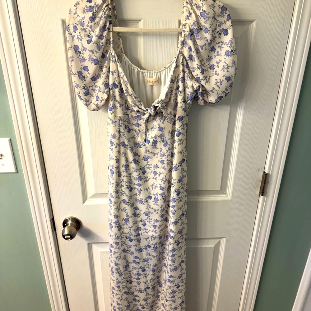 Altar’d State Floral Puff Sleeve Dress